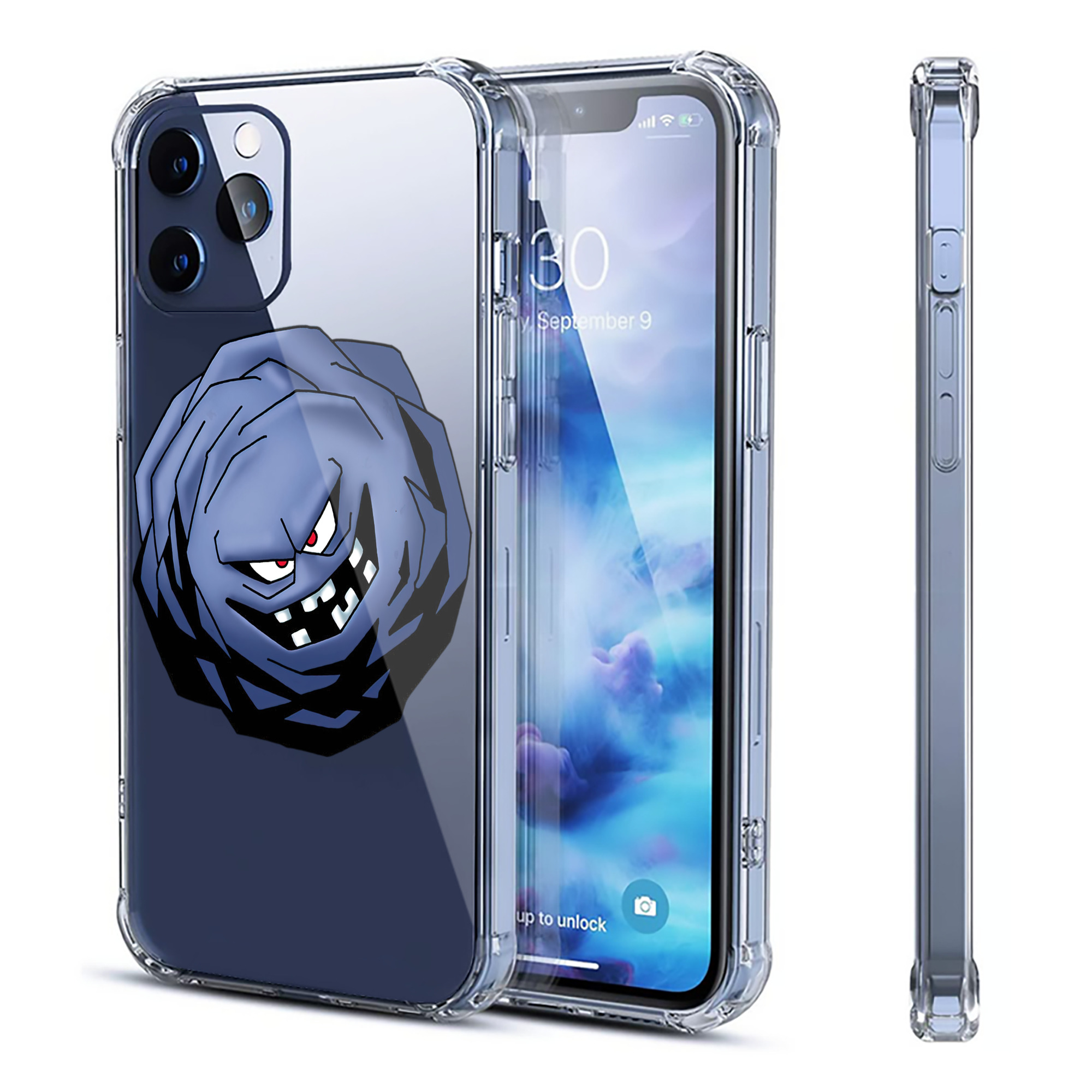 （画像用） ドラゴンクエスト Doragon Kuesuto Dragon Quest 【iPhone 12シリーズ対応】透明スマホケース（クリアソフトケース）